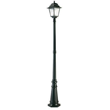online Lampada Palo per Giardino Alto Colore Nero da Esterno Linea Quadrata Sovil