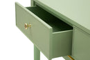 Console Camille Verde 101x37x78 cm in Pino e MDF e Ferro      