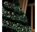 Minilucciole natalizie 240 led bianchi 8 giochi di luci 11,56 metri