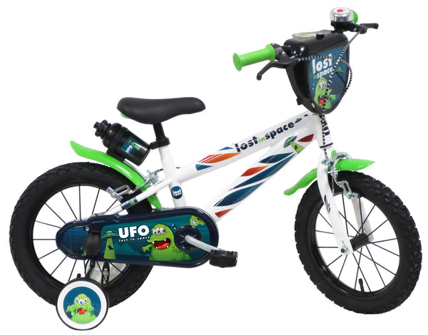 online Bicicletta per Bambino 14" 2 Freni Ufo Bianca/Verde