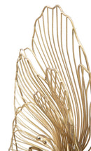 Pannello Flower Stick 58,5x7,5x55 cm in Ferro Oro