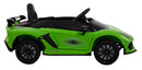 Macchina Elettrica per Bambini 12V con Licenza Lamborghini Aventador SVJ Small Verde