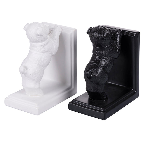 Set 2 Fermalibri 15,5x10x20 cm in Poliresina VdE Tivoli 1996 Dogs acquista
