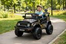 Macchina Elettrica per Bambini 12V Toyota Cruiser Nera Mimetica