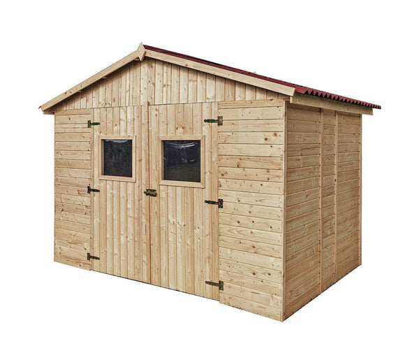 prezzo Casetta Box da Giardino 2,8x2 m con Pavimento in Legno Picea Massello 16mm Eden