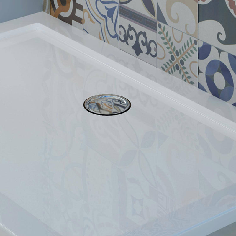 Piatto Doccia in Acrilico Fosterberg Floret 3 Bianco Lucido Varie Misure