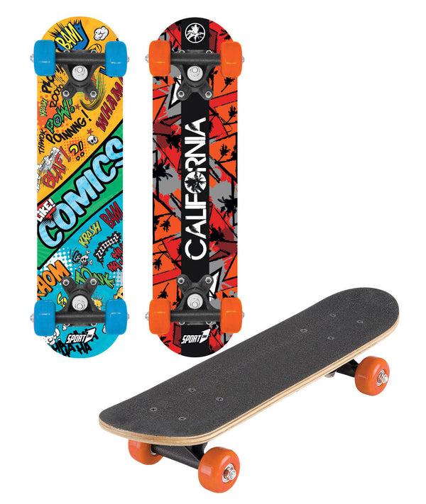 Skateboard con Tavola 60 cm in Legno Concava Cool Multicolore acquista