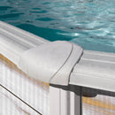 Piscina Ovale Fuori Terra 730x375xh120 cm in Acciaio e PVC Gre Finlandia