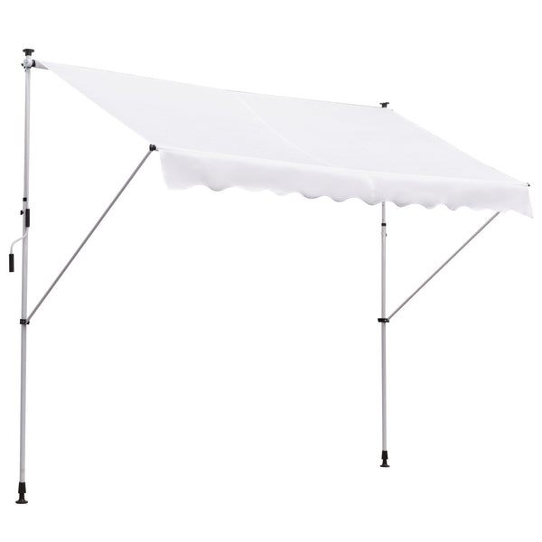 Tenda da Sole Avvolgibile 300x150cm Casper Bianco sconto