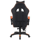 Sedia da Gaming con Led RGB Altezza Regolabile 106-116 cm in Pelle PU Arancione e Nero  