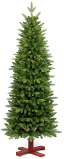 Albero di Natale Artificiale Realistico 180 cm 660 Rami Base in Legno Verde