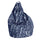 Poltrona a Sacco Pouf in Poliestere Big City Blu Avalli
