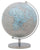 Mappamondo Argento Ø25x34 cm Plastica e Ferro Argento e Azzurro