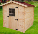 Casetta Box da Giardino 1,95x1,95 m con Pavimento in Legno Picea Massello 20mm Alpina