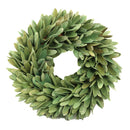 Coroncina foglie verde acqua cm Ø32xh7