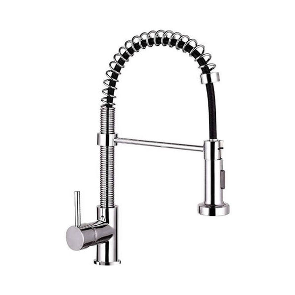 sconto Rubinetto Cucina Miscelatore Monocomando Doccetta Estraibile a Molle in Ottone Anaconda Cromato