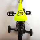 Bicicletta per Bambino 16"" 2 Freni Sportivo Giallo Neon e Nero