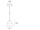 Lampada a Sospensione da Esterno a LED 20W 3000K Sovil Corten