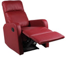 Poltrona Relax Manuale Reclinabile in Similpelle Vandi Bordeaux
