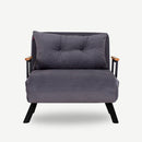 Poltrona letto pieghevole 60x78x78 cm Sando grigio