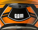 Casco Integrale per Moto Cross con Frontino CGM Track 601G Arancione