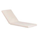 Cuscino per Sdraio Lettino Prendisole da Giardino 198x74x8 cm in Similpelle Crema