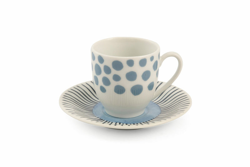 Set 6 Tazzine da Caffè in Porcellana Villa d'Este Home Tivoli