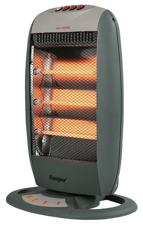 acquista Stufa Alogena 1200W 3 Elementi Kooper India Tortora