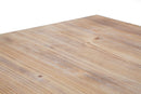 Tavolo Ankara 80x80x76 cm in MDF e Ferro Marrone e Oro      