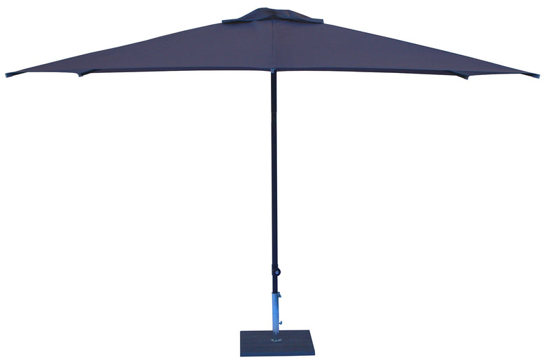 Ombrellone da Giardino 3x2 m Palo Ø38 mm in Alluminio Tessuto Poliestere Trend Antracite