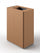 Pattumiera a 1 Scomparto da 45 L 44x28x63 cm con Contenitore Interno in Acciaio Verniciato Corten