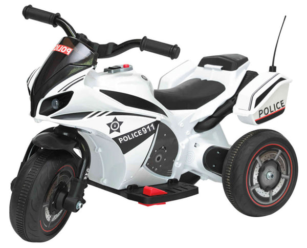 Moto Elettrica Polizia per Bambini 6V Kidfun Urban Police Nera prezzo