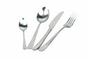 Servizio Set di Posate 24 Pezzi in Acciaio Silver Opaco Villa d'Este Home Tivoli Round