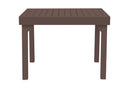 Tavolo Allungabile da Giardino 106/212x75x75 cm Capannori in Alluminio Chocolate