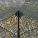 Gazebo Richiudibile Pieghevole 3x3m in Acciaio e PVC Impermeabile Mimetico