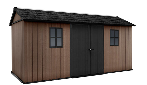 Casetta Box da Giardino 476x230x246 cm Newton Plus 7515/1575 Doppia Opzione Montaggio in Resina Evotech+ Marrone online