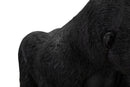 Statua Gorilla 35x37,5x21,5 cm in Poliresina Nero