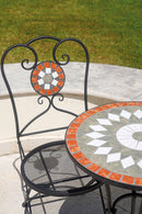 Tavolo da Giardino Ø55x72 cm Mosaico con Mosaico Design Classico