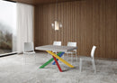Tavolo Allungabile 130/234x90 cm Volantis Cashmere Gambe Multicolore 4/B      