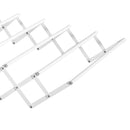 Stendibiancheria a Parete Retrattile 63,5x60x20 cm per Interni ed Esterni in Metallo Bianco      