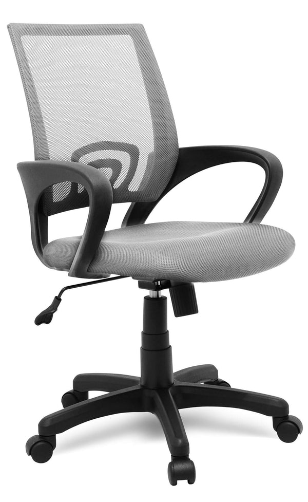 Sedia Poltrona Operativa da Ufficio in Tessuto Motti Business Grigia sconto