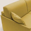 Divano Letto 3 Posti 189x96x96 cm Evans in Tessuto Giallo