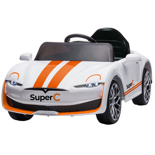 Macchina Elettrica per Bambini 12V Auto Super-C Bianca sconto
