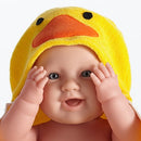 Bambola Bebè Neonato con Accappatoio Papera 43cm JC Toys