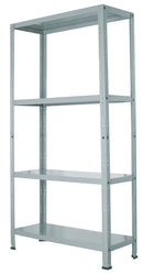 Scaffale in Metallo 4 Ripiani 75x30x145 cm Bianco 