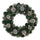 Coroncina con pigne argento verde cm Ø30