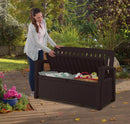 Panchina Contenitore da Giardino 132x89x61,2 cm in Resina Keter Patio Bench Antracite
