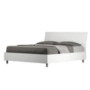 Letto Matrimoniale Testata Inclinata Demas Frassino Bianco Varie Misure