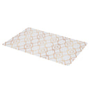 Set 6 Tovagliette 45x30x0,1 cm  in PVC VdE Tivoli 1996 Charleston Bianco e Oro
