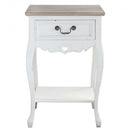 Mobiletto Cuore 1 44x33x70 h cm in Legno di paulownia Bianco